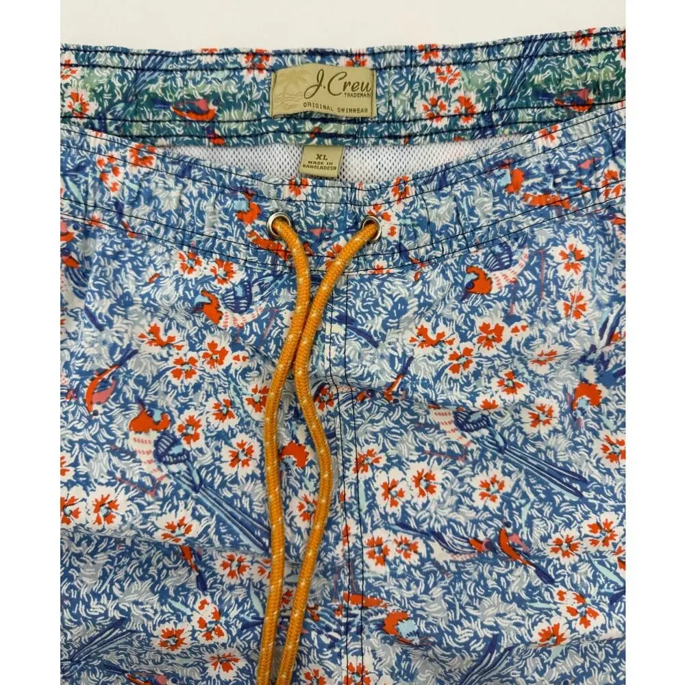 J. Crew Men's Vintage Floral Swim Trunks - size XL